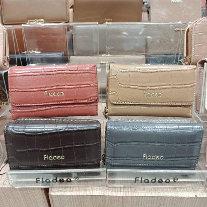 Dompet lipat wanita terbaru by Fladeo / dompet lipat motif buaya