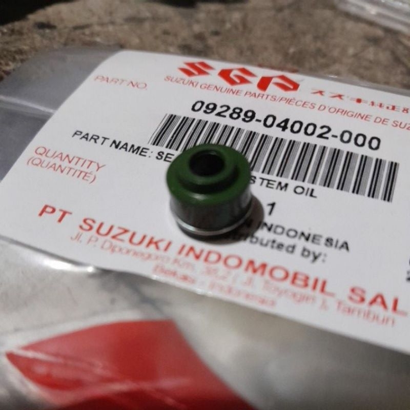seal klep satria FU / injeksi GSX 09289-04002-000 ori SGP