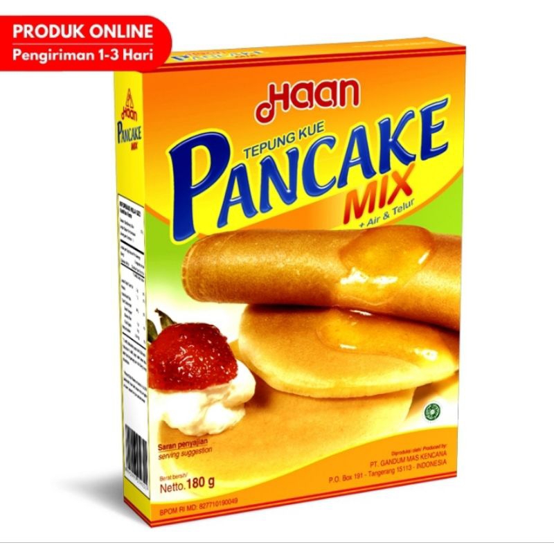 

Haan Pancake Mix Tepung Kue Vanilla 180 g