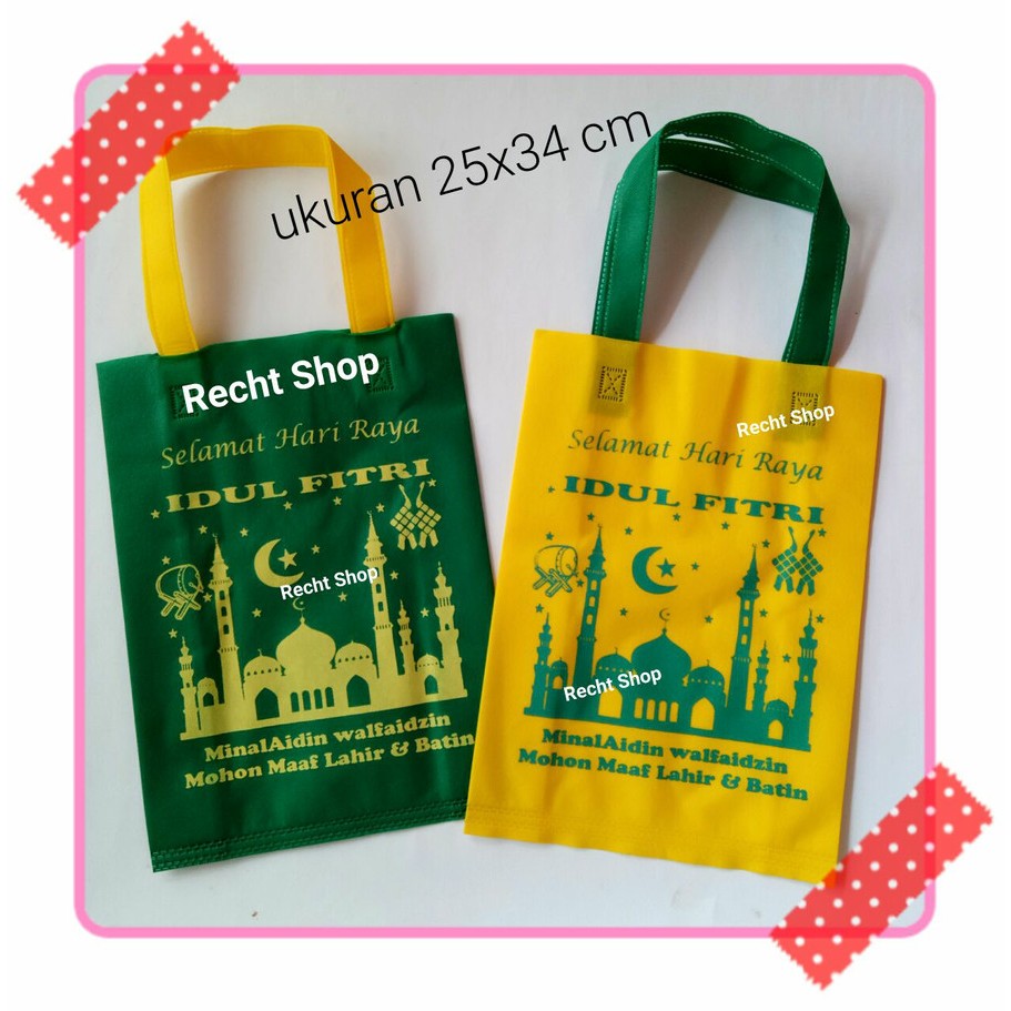 

tas tenteng / tas souvenir / tas bingkisan lebaran idul fitri KECIL / goody bag lebaran idul fitri