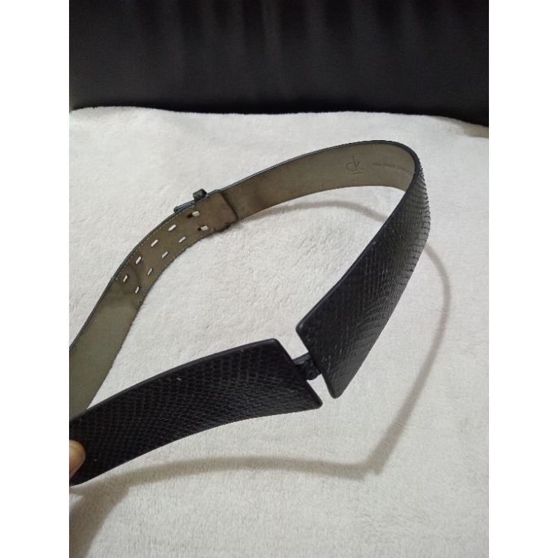 belt Gesper CK Calvin Klein Snake Skins Authentic Second