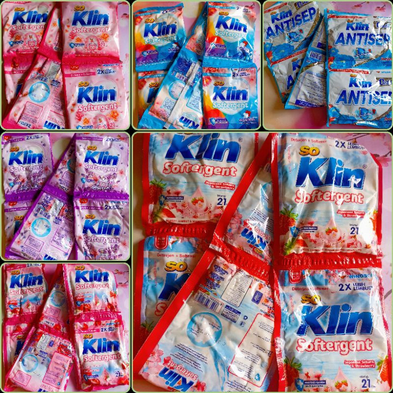 soklin softergent bubuk perrenceng isi 6 sachet