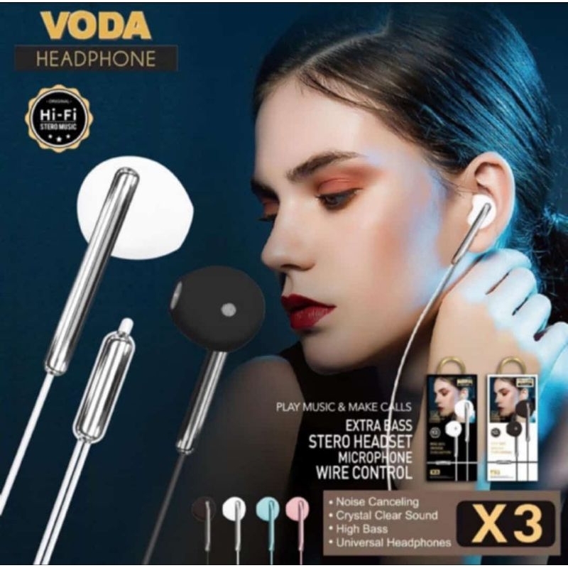 EARPHONE HEADSET VODA X3