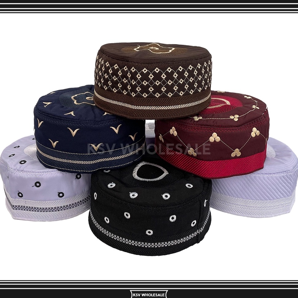 PROMO ALE Peci MADINAH BUGIS Haji Kopiah Medina Santri Pesantren Dewasa Anak Laki Motif Model Bordir