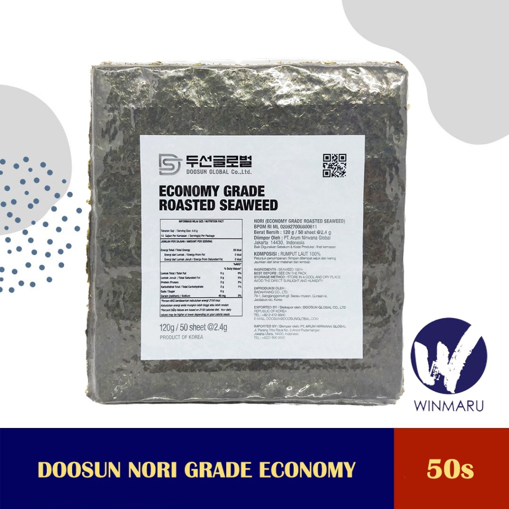 

Import Terlaris Doosun Nori Grade Economy 5s 5 sheets buruan