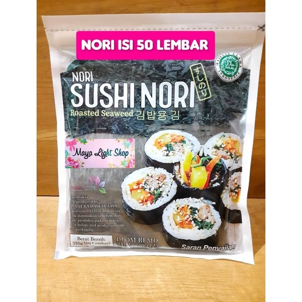 

1212 MALL nori sushi 5 lembar Promo Sale Termurah Nori sushi java Manjun ekonomi sakao tokinori nori 5 lembar limited nori rumput laut sushi dried seaweed nori gas