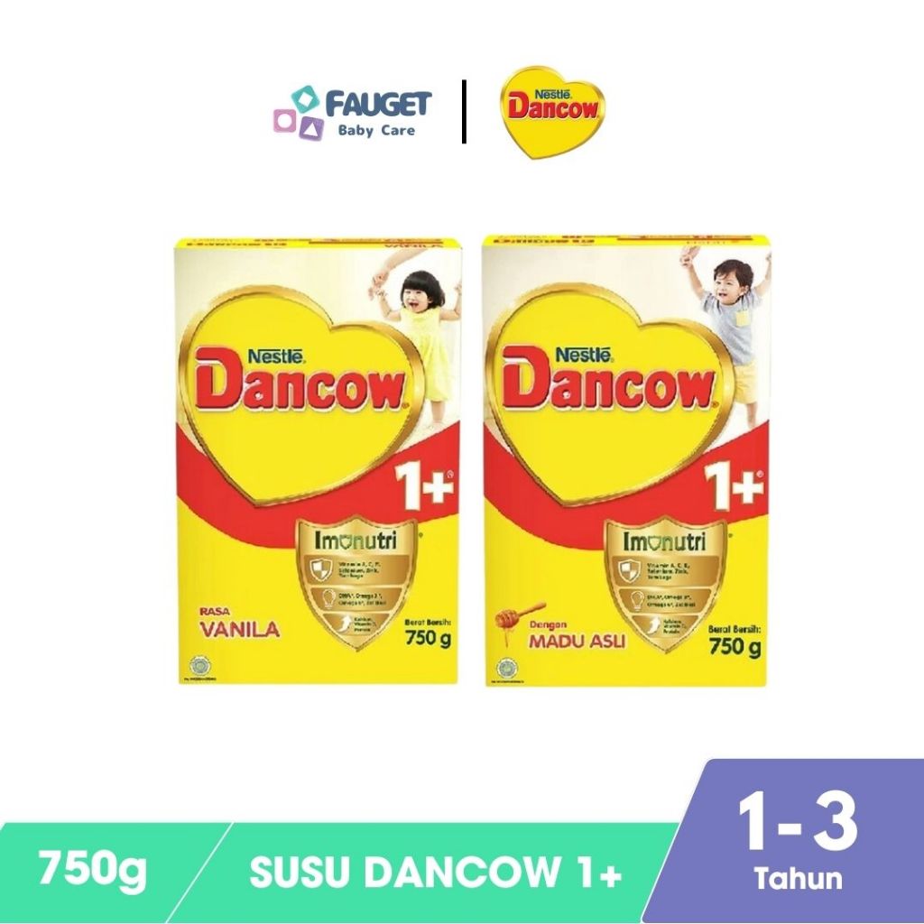Susu Anak Balita Dancow 1+ Susu Pertumbuhan Anak 1-3 Tahun 750 Gram - Madu/Vanila/Coklat