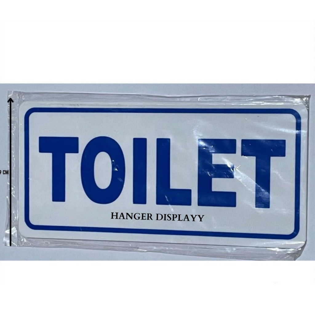 

Sign Signage Papan Tanda Toilet WC / Akrilik Acrylic 2MM Print UV ANTI AIR / Tahan Segala Cuaca