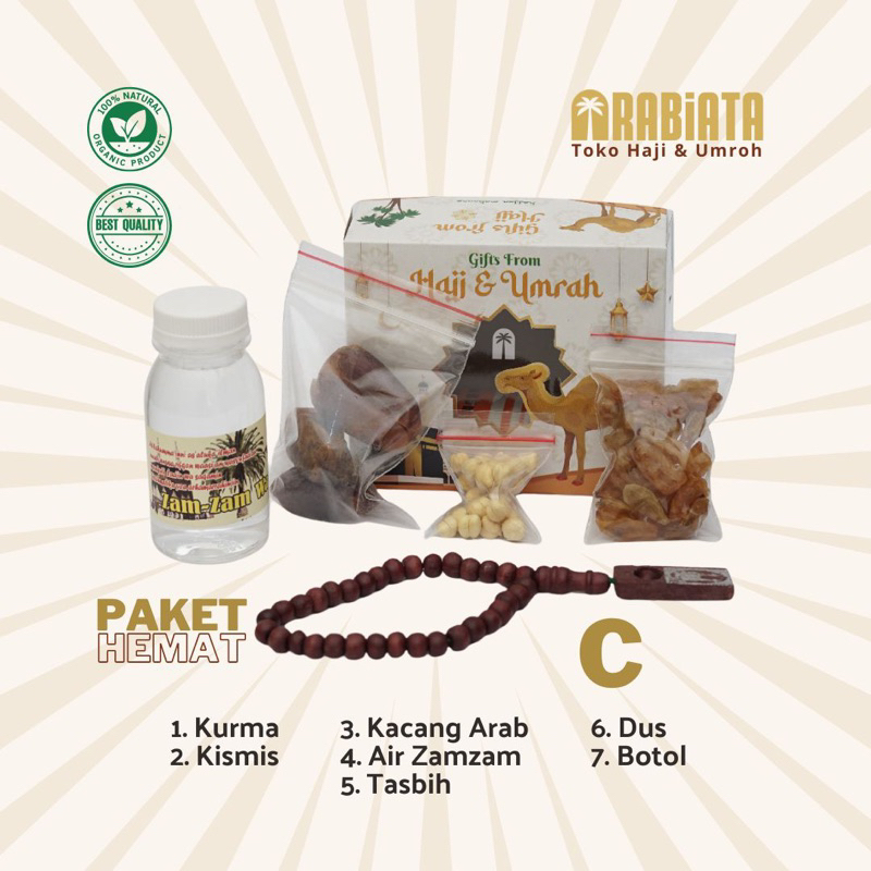 

Paket HEMAT (C). Gift Oleh-Oleh Haji dan Umroh | Arabiatastore