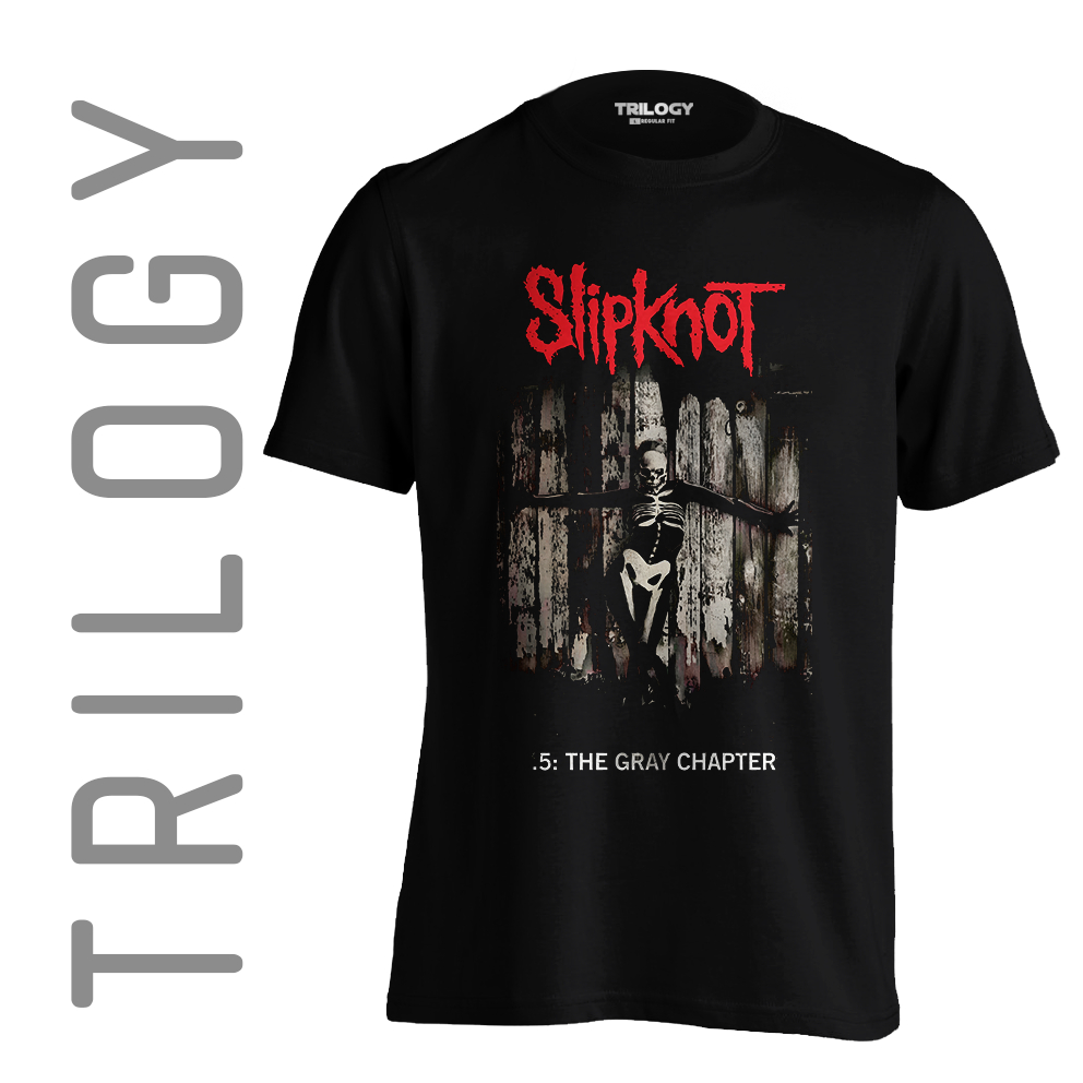 TRILOGY TRG 0974 - Kaos Slipknot - The Gray Chapter - Kaos Premium - Heavy Metal Rock Band T-shirt T
