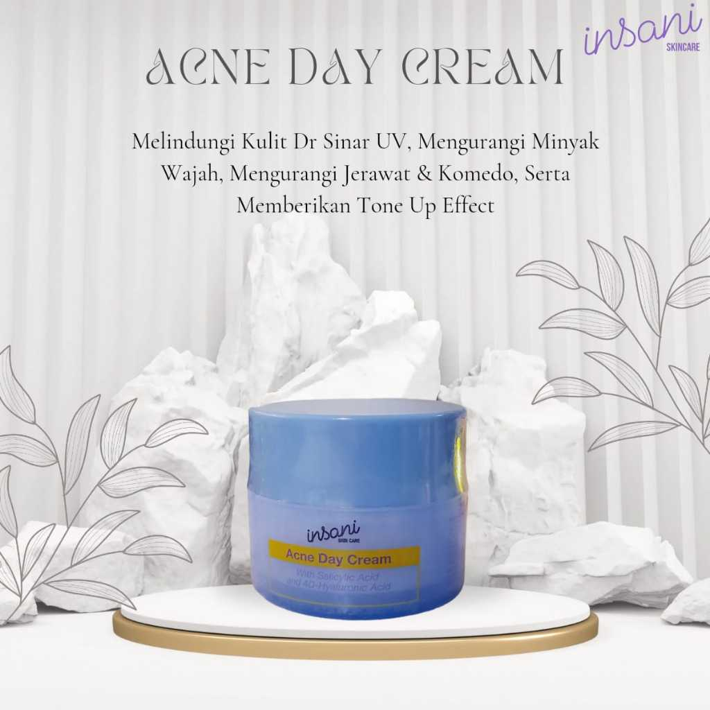 Insani Skincare Day Cream Acne Krim Siang Kulit Berminyak Berjerawat Krim Glowing Skincare Viral Tik
