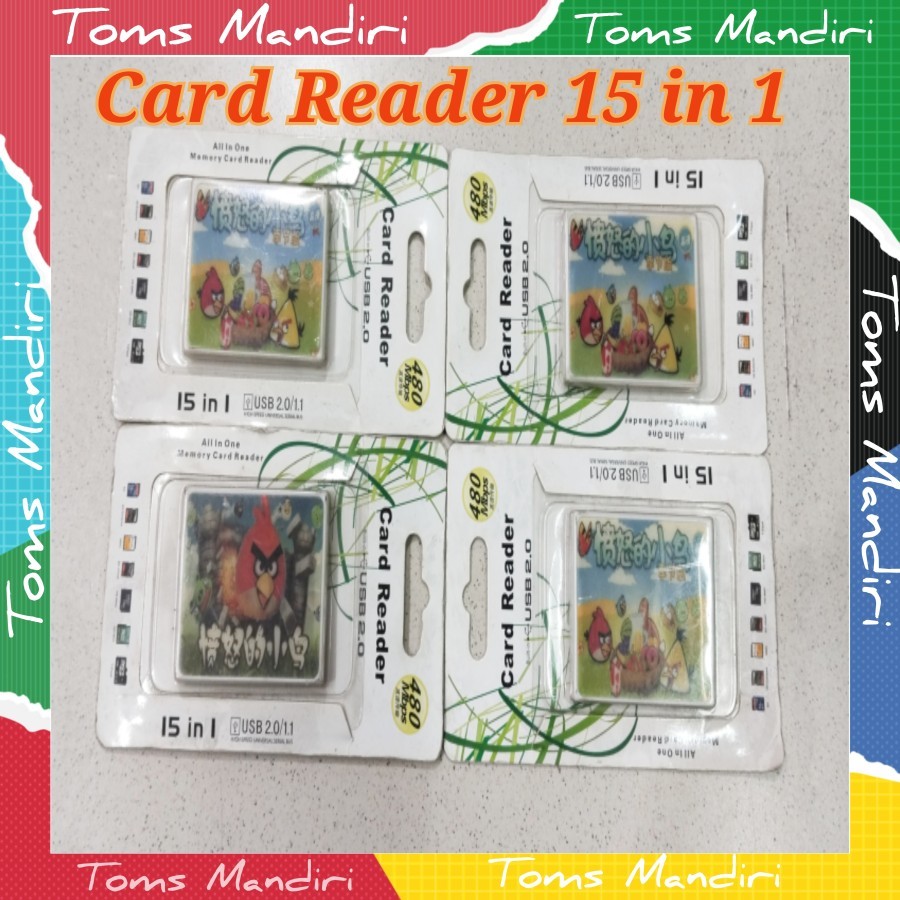 Card Reader 15 in 1 Motif Angry Birds Sale...