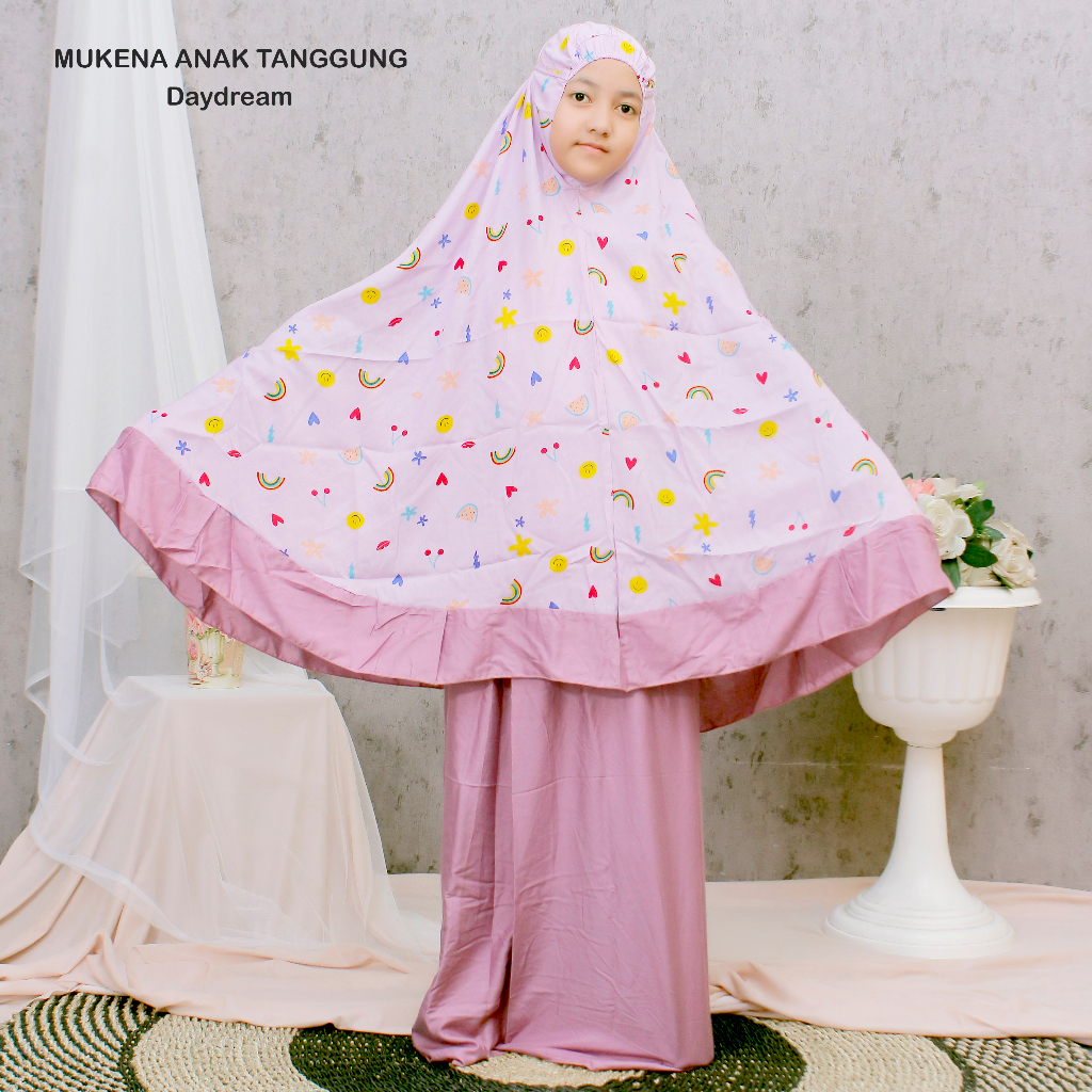 MUKENA MOTIF RENDA ANAK 7-15 TAHUN MUKENA DAYDREAM TANGGUNG