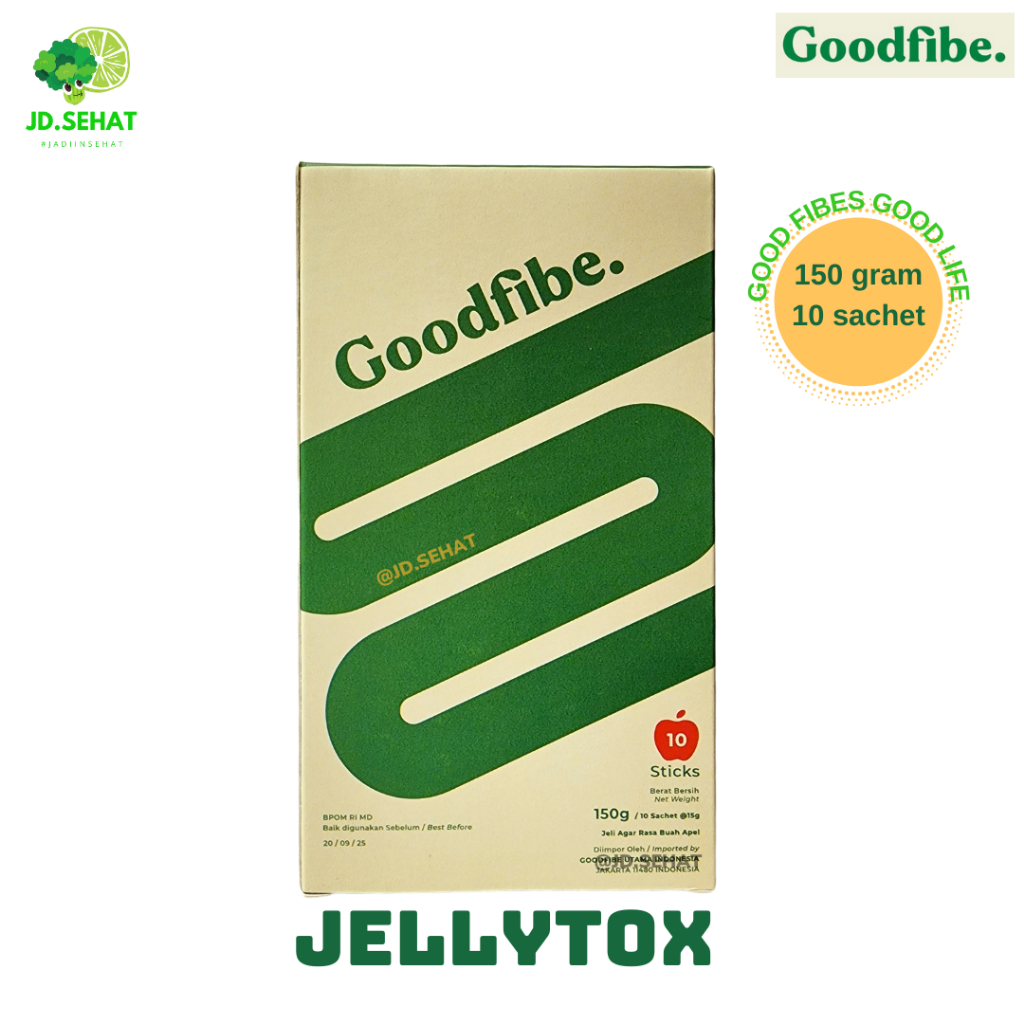 GOODFIBE Jellytox Probiotik Fiber Jelly Detoks Pencernaan 10 Sachet