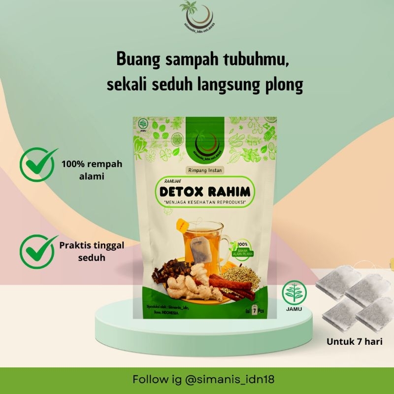 

Bersihkan Rahim / Herbal Promil / normalkan hormon / kesehatan reproduksi / nyeri haid hilang / Kista PCOS / paket 7 hari / jsr dr.zaidul akbar simanis_idn