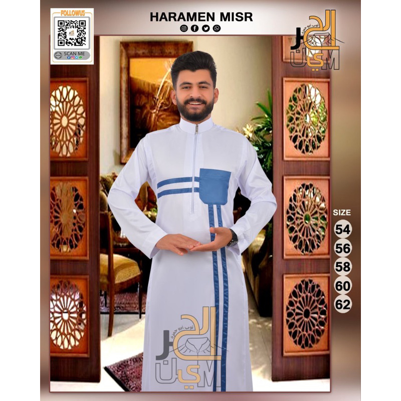 Jubah Haromain Mesir Original 100% Terbaru 2024