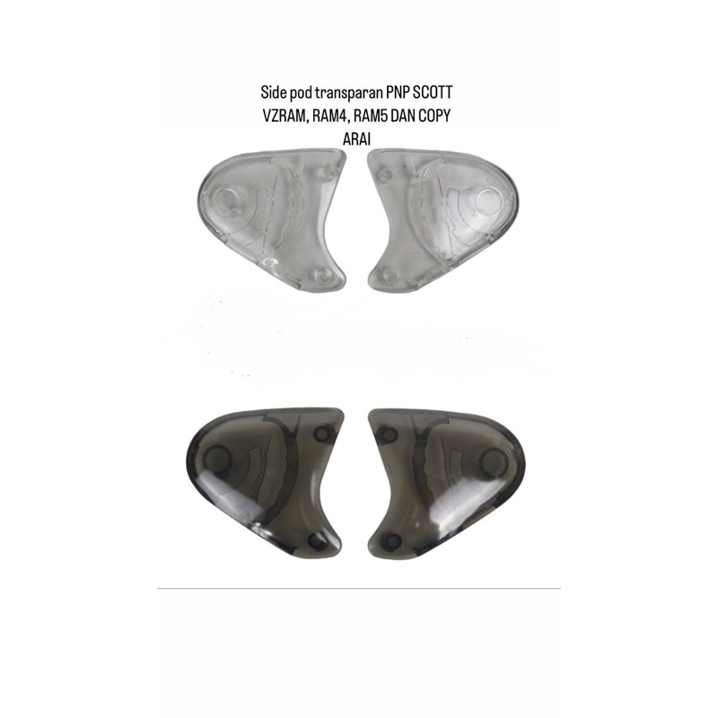 Side pod Transparan bening Scoot VZram TSr