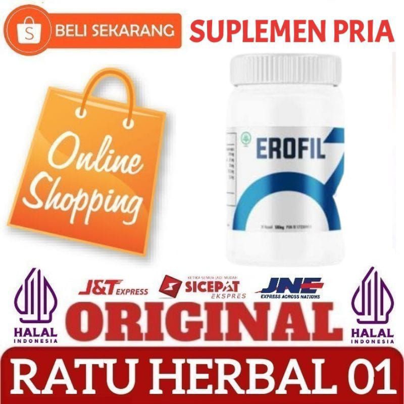 Erofil Asli Original Obat Herbal Kuat Stamina Pria Tahan Lama BPOM