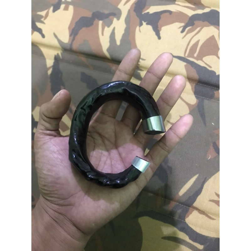 GELANG AKAR BAHAR HITAM JUMBO ASLI ORIGINAL