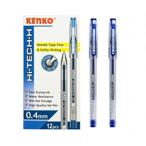

BOLPOIN / BALLPOINT / PULPEN GEL / PEN GEL / PEN KENKO HI-TECH 0.4 BIRU