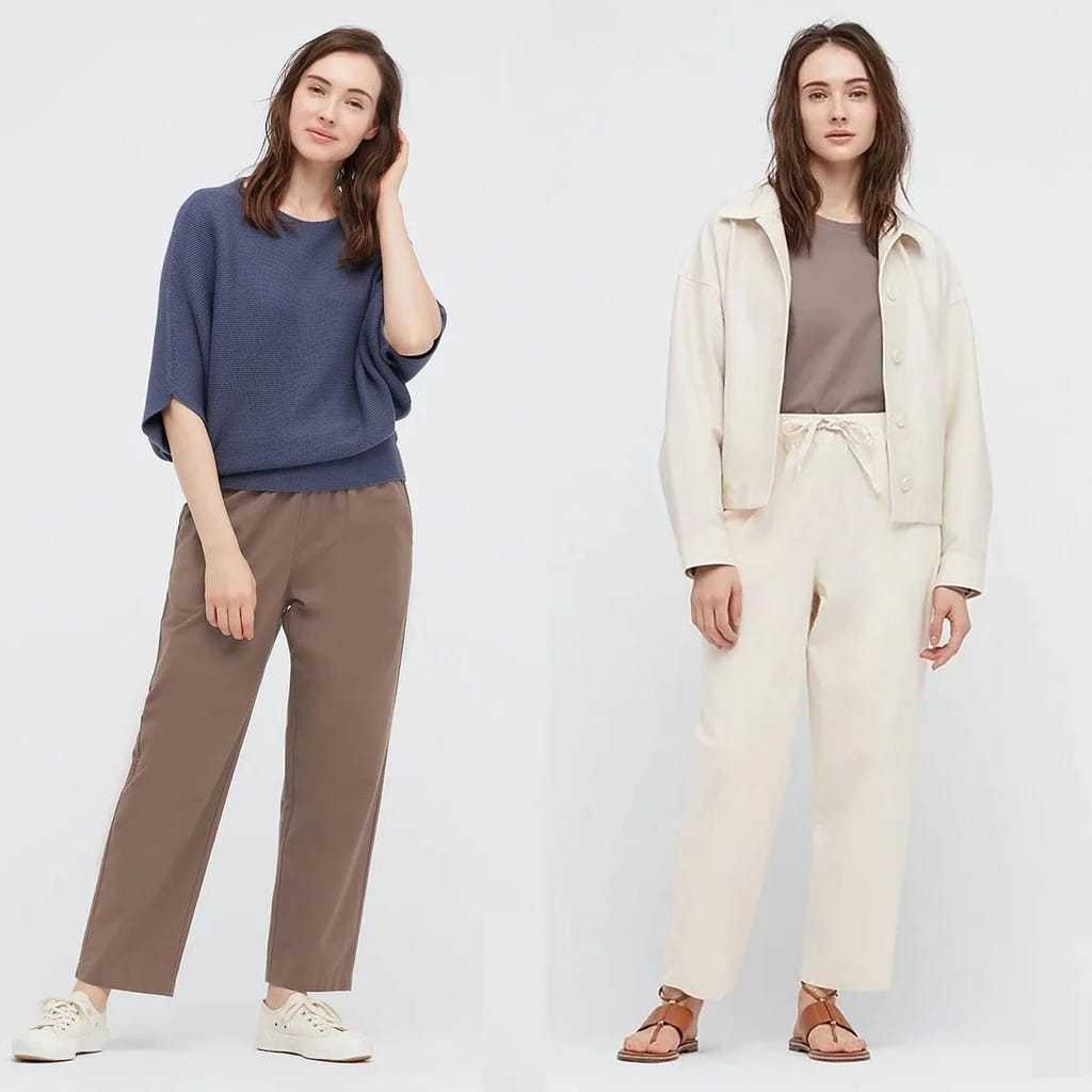 Ankle Pants Uniqlo Cotton Relax Women Celana Wanita