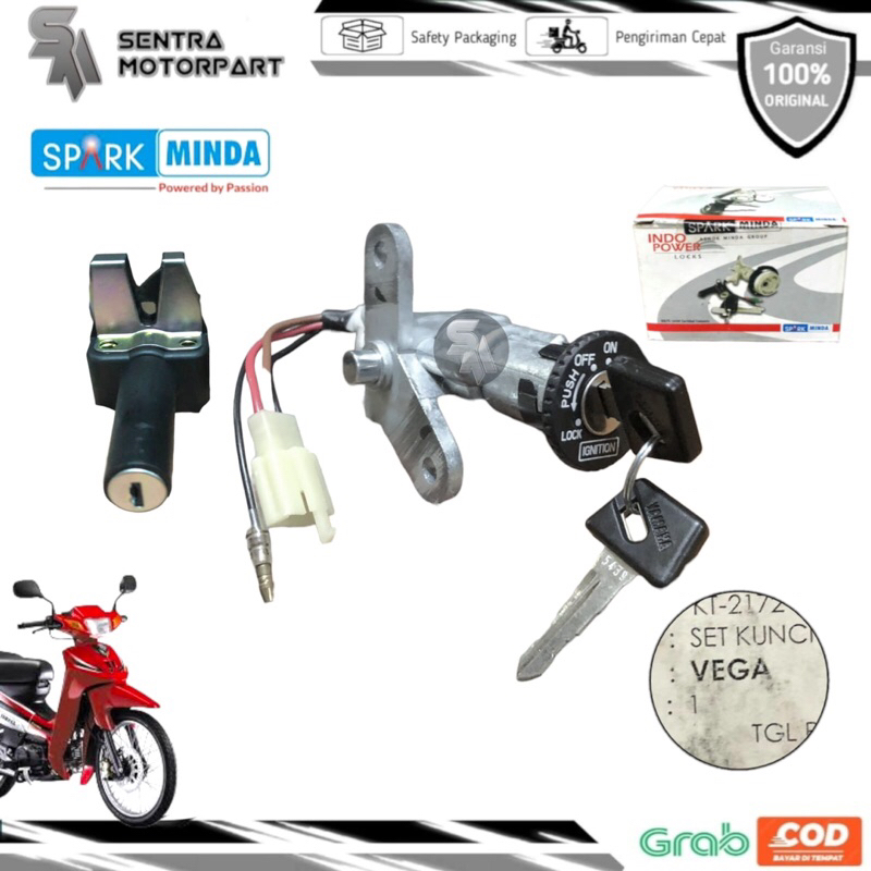 Kunci kontak set vega r old lama original minda