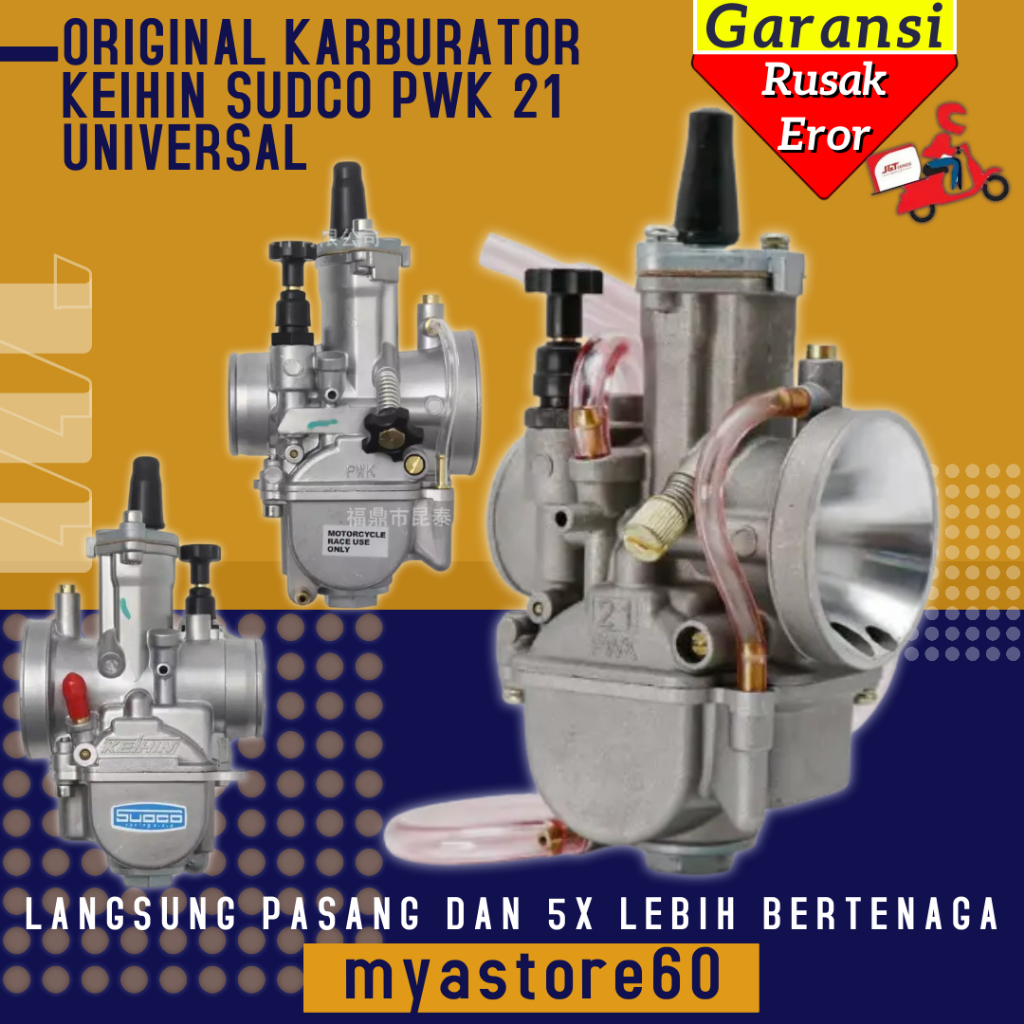 Karburator Karbu Carburator Karbulator PWK 21PWK21 SUDCO  Keihin Original Universal Sparepart Mesin 