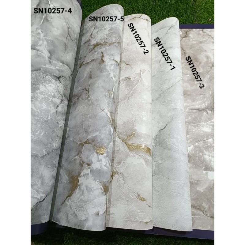Wallpapper Rol Besar Motif Marmer Granit Mewah