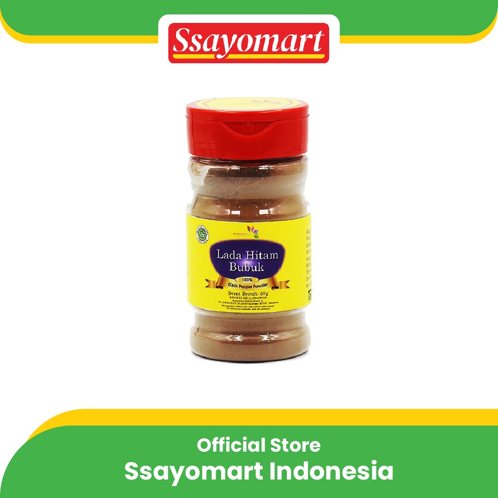 

LADA HITAM BUBUK / BLACK PEPPER POWDER BOTTLE 50g