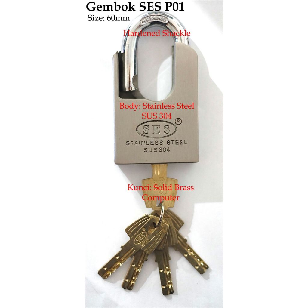 Gembok SES P01 (GEMBOK JAKET),Kunci Komputer