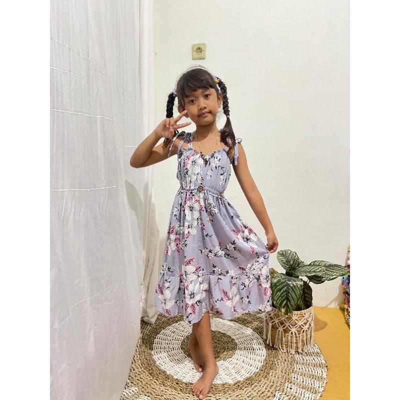 Dress Anak Cantika umur 5-7 tahun - Daster Premium - Daster anak - Baju anak