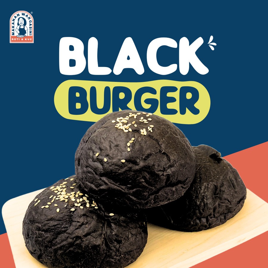 

Supplier UMKM | Roti Black Burger Bun Diameter 10cm OPSI VEGAN/ Supplier Roti Burger