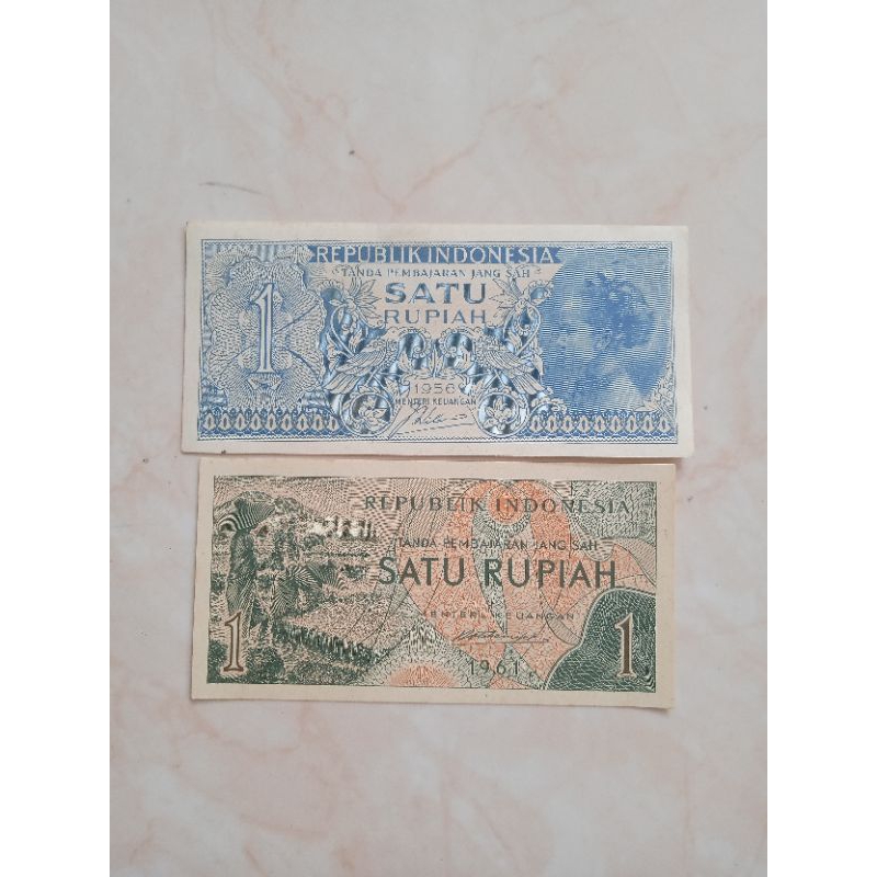 uang kertas 1 rupiah rp1 dijamin asli
