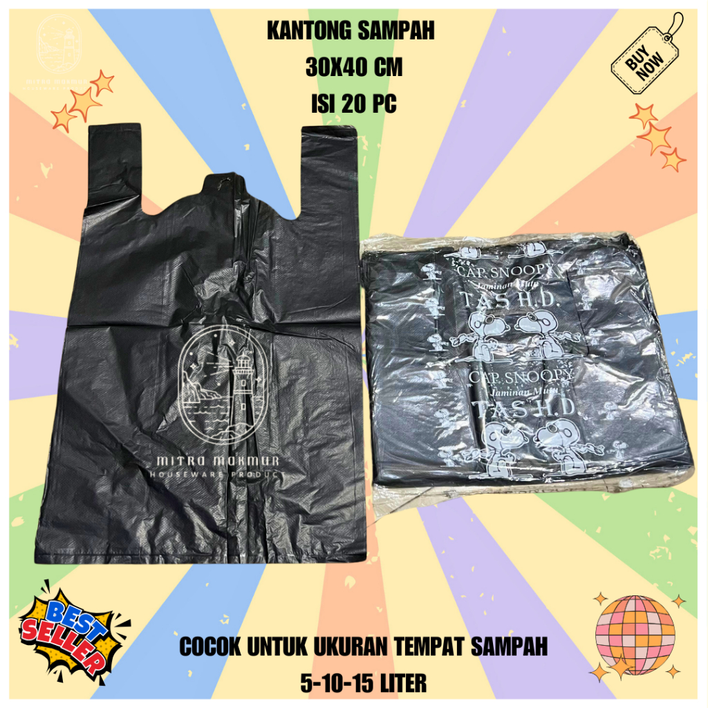 Plastik Kresek Kantong Plastik Sampah no 40 isi 40 lembar ABS / Kantong Sampah No 28 isi 20 Lembar