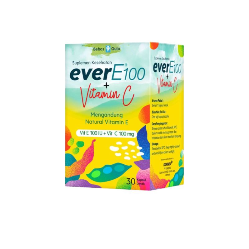 ever e 100 + vitamin c Kapsul Lunak erver E