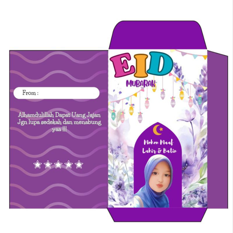 

Amplop Lebaran free Foto &Nama (1 pack isi 10biji/foto)