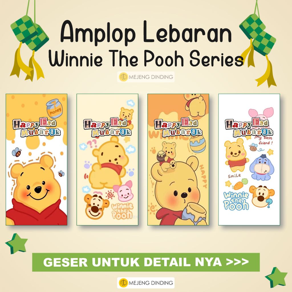 

AMPLOP LEBARAN MOTIF WINNIE THE POOH ISI 10 PCS / AMPLOP LEBARAN IDUL FITRI / AMPLOP LEBARAN AESTHETIC / AMPLOP MURAH / AMPLOP KARTUN / AMP / AMGPAO LEBARAN MURAH PER PCS /ECERAN / ANGPAU LEBARAN IDUL FITRI /LOP KARAKTER / AMPLOP UNIK LEBARAN / AMPLOP LUC