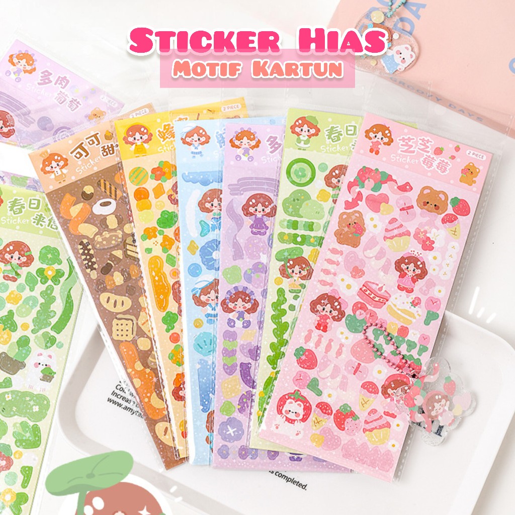 

Sticker Hias Motif Kartun Sticker Timbul Kartun Lucu Sticker Karakter Menghias Buku Jurnal