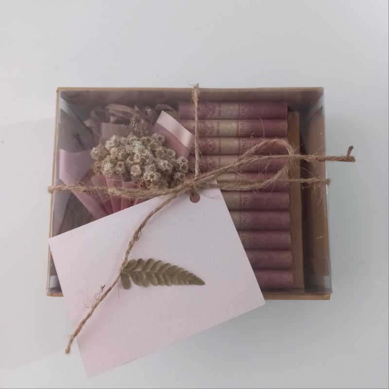 Ready Kotak Kado Uang Money Box Buket Uang( Box + Accessories+ Pipet Uang Tanpa Uang) Untuk Angpau