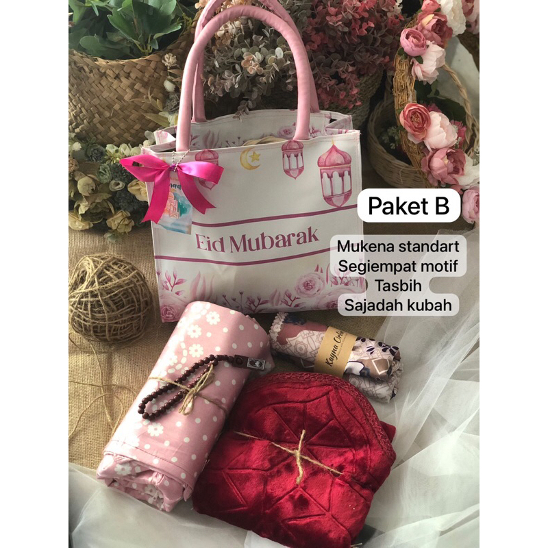 Hampers Bingkisan Idul fitri / Hampers Mukena Sarung Sajadah / Parcel lebaran