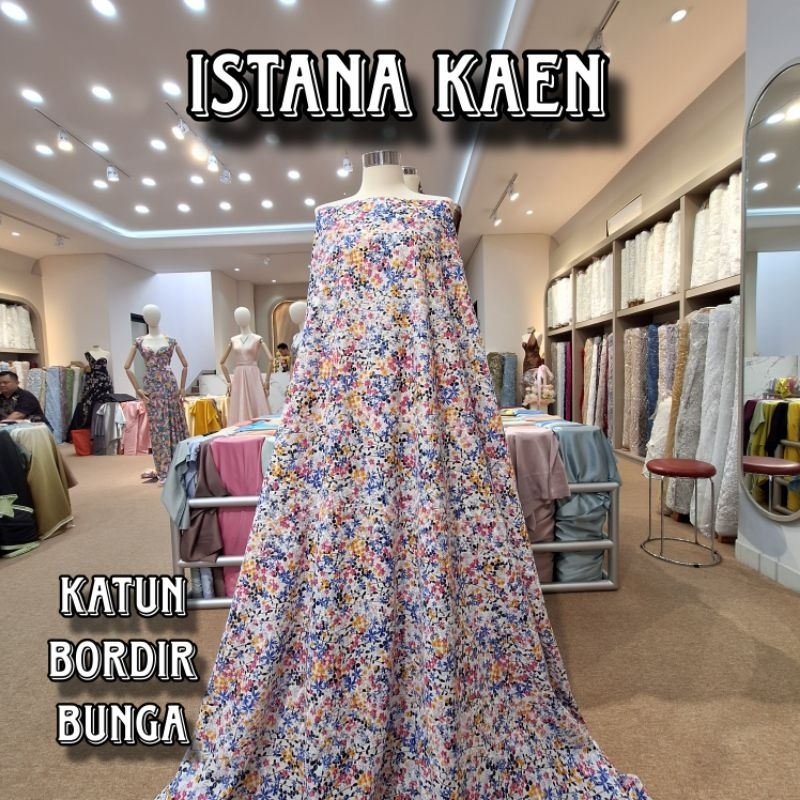 Katun Bordir Bunga | Katun Bordir | Katun Bunga | Motif Bunga | Katun | Bunga -ISTANAKAEN
