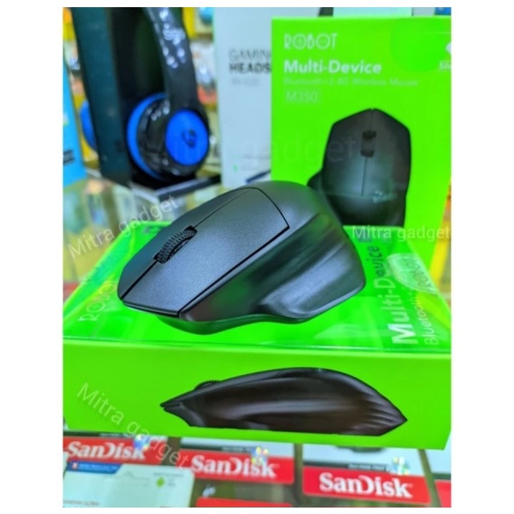 ROBOT M350 / M 350 Mouse Wireless Silent Click Dual Mode - Original