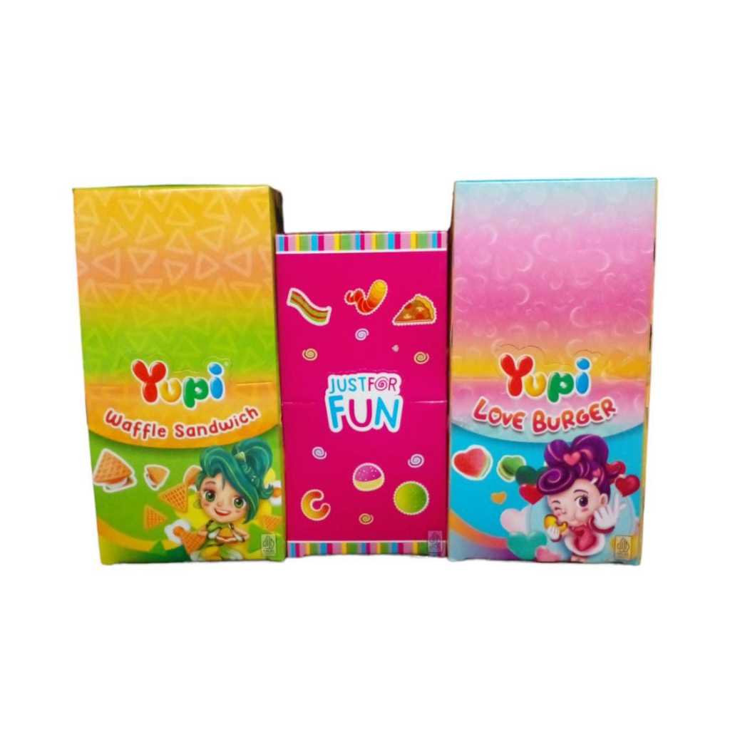 

Yupi Eceran 1.000 14gr Burger Max Dan Lain Lain - Pak Isi 12 Sachet