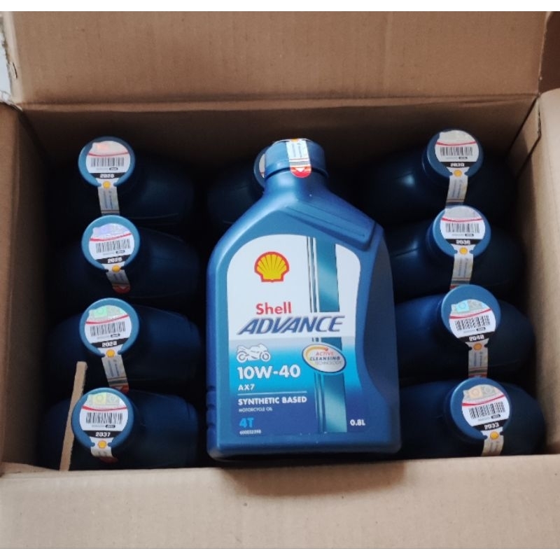 Oli Shell Advance AX7 0.8L (1dus)