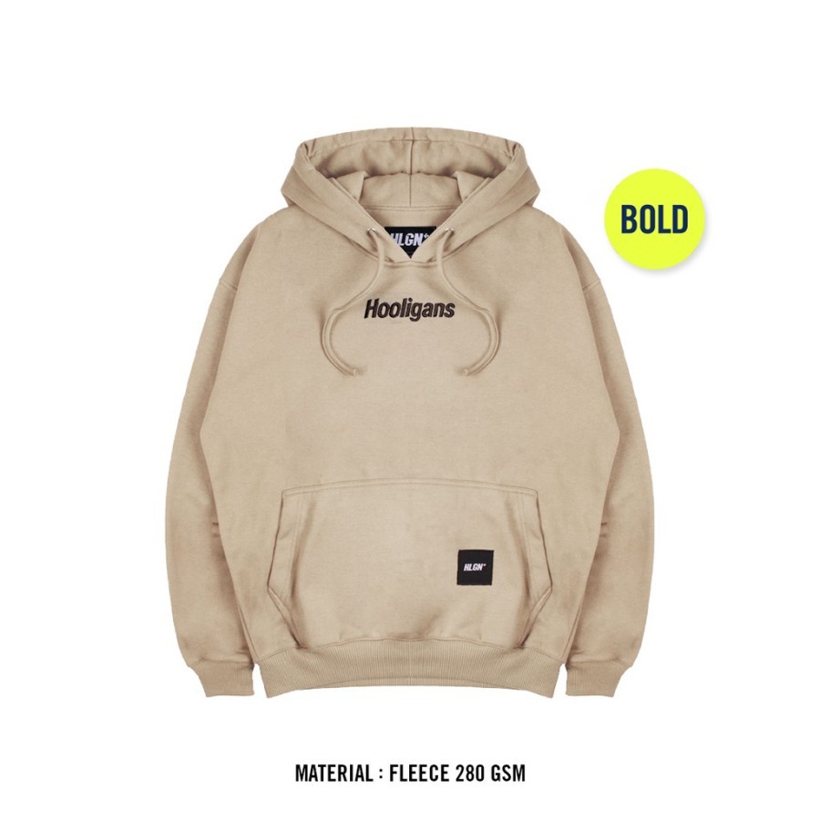 Hooligans Hoodie Unisex Bold Cream