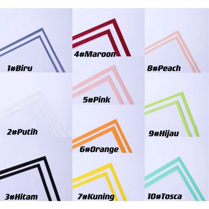 

Cello bening/plastik list warna Sumbersekarsari