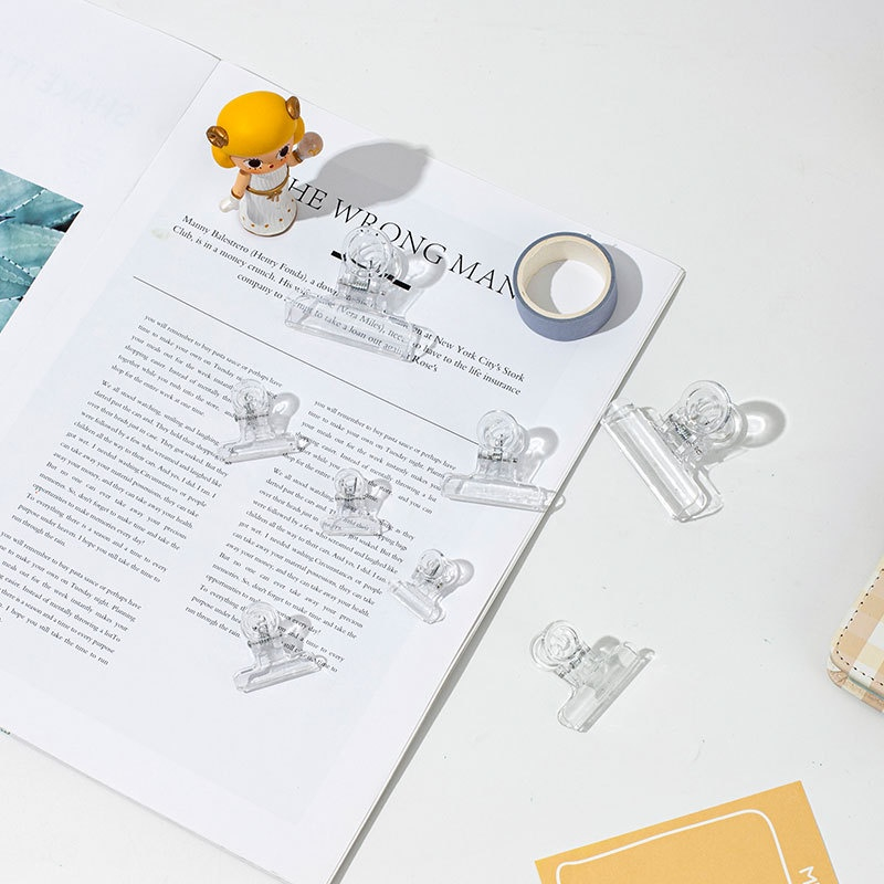

Paper Clip Aesthetic / Klip Transparan / Klip Mini / Penjepit Buku / Penjepit Kertas / Jepitan Kertas / Klip Aesthetic -YuanYuanMall