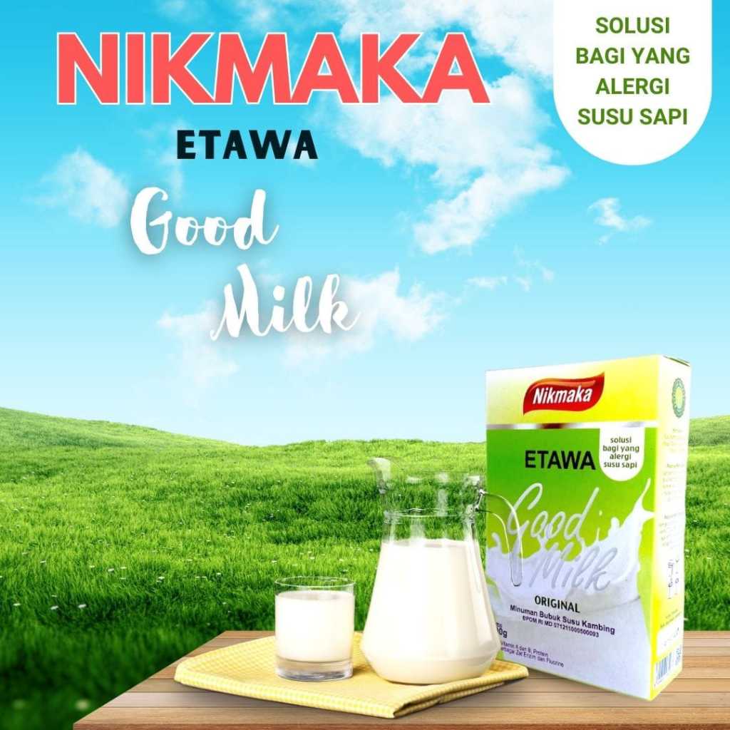 

Susu Kambing Etawa Nikmaka Good Milk 200gr Original Multi Vitamin A B Protein