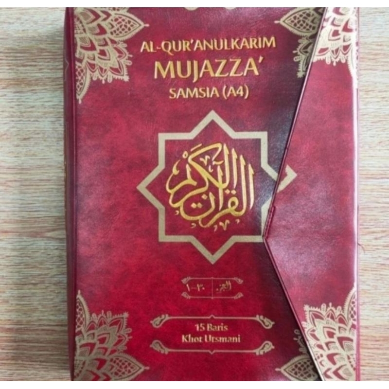 alquran Perjuz Al Quran Mujazza ukuran A4 Sampul Kalep asli