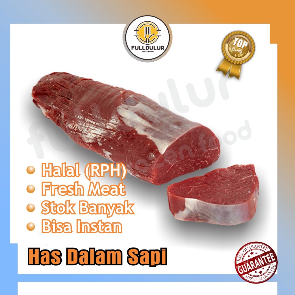 

FullDulur Daging Sapi Has Dalam Tenderloin 500 gram Setengah Kilo Meat Beef